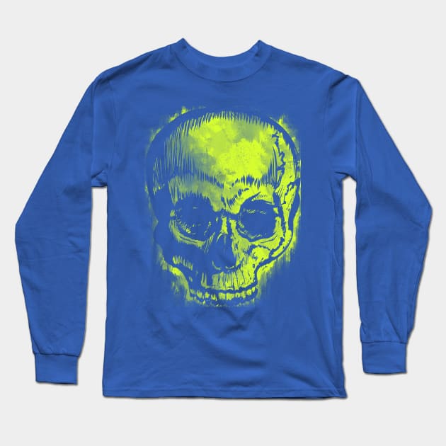 Retro Skull Long Sleeve T-Shirt by Echo9Studio